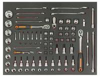 Bahco Foaminlay Fit&Go 3/3 met doppen en toebehoren 1/4" en 1/2" en sleutels - 83-delig - FF1A5005 - thumbnail