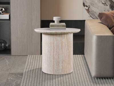 Ronde salontafel LARUSSO 50 cm travertijn Ronde salontafel LARUSSO 50 cm travertijn