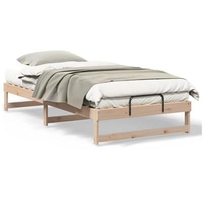 Bedframe met Draaghandvatten Bruin 100 x 200 cm Bedframe met Draaghandvatten Bruin 100 x 200 cm