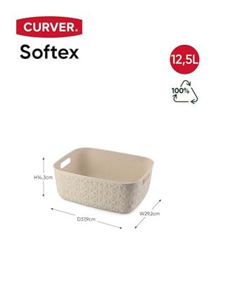 Curver Softex opbergmand M Krijtwit - thumbnail