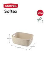 Curver Softex Opbergmand 12.5L Krijtwit - thumbnail
