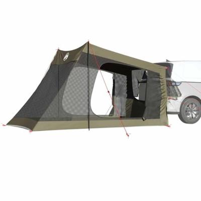 VidaXL Autotent 2-persoons olijfgroen waterdicht