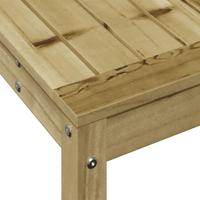 Oppottafel met schap 108x35x75 cm gempregneerd grenenhout - thumbnail