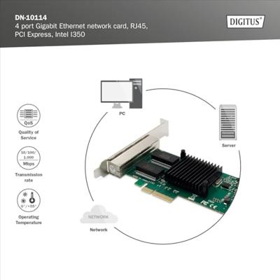 Digitus DN-10114 netwerkkaart Intern Ethernet 5000 Mbit/s - thumbnail