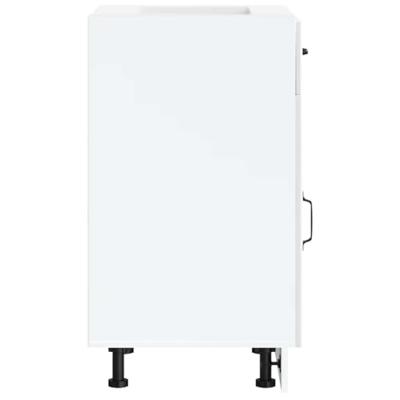 Keuken onderkast Lucca bewerkt hout wit Keuken onderkast Lucca bewerkt hout wit