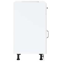 Keuken onderkast Lucca bewerkt hout wit - thumbnail