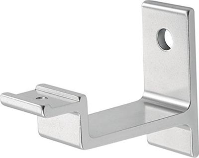 Hermeta 3541-01 leuninghouder vlak met gat naturel