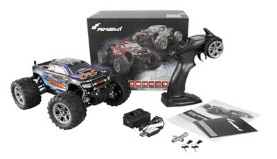 Amewi M-Land Blauw Brushed 1:16 RC modelauto voor beginners Elektro Monstertruck 4WD RTR 2,4 GHz Amewi M-Land Blauw Brushed 1:16 RC modelauto voor beginners Elektro Monstertruck 4WD RTR 2,4 GHz