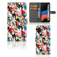 Samsung Galaxy Xcover 6 Pro | Telefoonhoesje | Met pasjeshouder | Birds - thumbnail