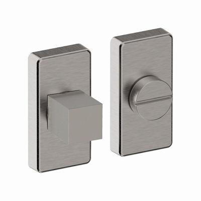 Hardbrass Shuffle toilet-/badkamersluiting rechthoek - RVS