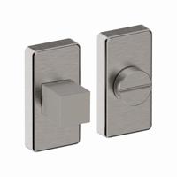 Hardbrass Shuffle toilet-/badkamersluiting rechthoek - RVS - thumbnail