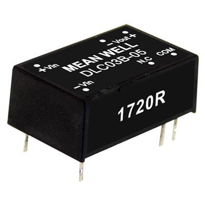 MEAN WELL DLC03B-05 DC/DC-convertermodule 300 mA 3 W Aantal uitgangen: 2 x Inhoud 1 stuk(s)