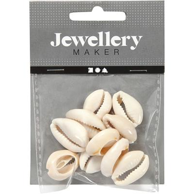 Creativ Company Schelpen, l: 20 mm, naturel, 12 stuk/ 1 doos