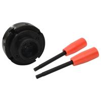 VidaXL Houtklauwplaat 4 bekken met m33 verbinding 100 mm staal - thumbnail