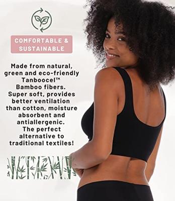 Magic Bamboe Bustier - Comfort BH - Comfort Bra - Zachte bamboe bh Top brede bandjes - M - Zwart - M - M - M - M - M - M - M - M - M