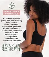 Magic Bamboe Bustier - Comfort BH - Comfort Bra - Zachte bamboe bh Top brede bandjes - M - Zwart - M - M - M - M - M - M - M - M - M - thumbnail
