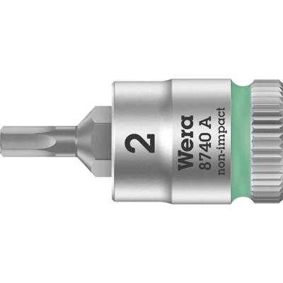 Wera 8740 A Zyklop Bit/dop-combinatie met Vasthoudfunctie met 1/4" Aandrijving, 2,0 x 28 mm - 1 stuk(s) - 05003330001