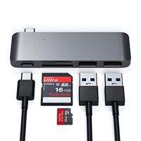 SATECHI USB-C Pass-Through Combo Hub – Compatibel Met 2020/2018 iPad Pro/MacBook Pro En Meer - Niet ondersteund op Apple M1 Mac-apparaten (Spacegrijs) - thumbnail