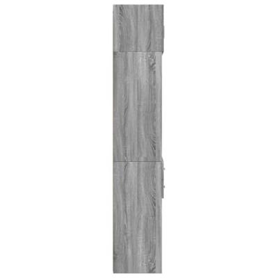 Opbergkast 70x42,5x225 cm bewerkt hout grijs sonoma eikenkleur