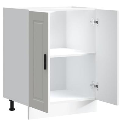 Keuken hoekonderkast "Porto" bewerkt hout bruin eikenkleur Keuken hoekonderkast "Porto" bewerkt hout bruin eikenkleur