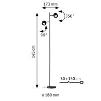 Paulmann Pane 79780 Staande LED-lamp LED 6 W Zwart - thumbnail