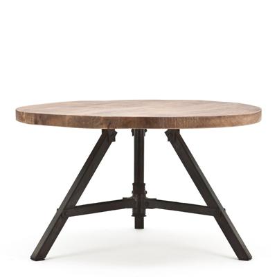 By-Boo Salontafel Discus 60x60 - Bruin/Zwart - Rond By-Boo Salontafel Discus 60x60 - Bruin/Zwart - Rond