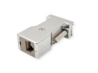 ROLINE DB9 female-RJ45 female 8P/8C 8 aders., zilver - thumbnail