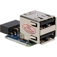 DeLOCK usb pinheader bu > 2x usb2.0 adapter - thumbnail