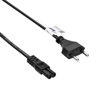 Akyga Stroom Aansluitkabel [1x Euro-stekker - 1x Apparaatbus C7] 1.5 m Zwart