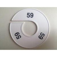 Maatring 11 cm wit/zwart 59 - thumbnail