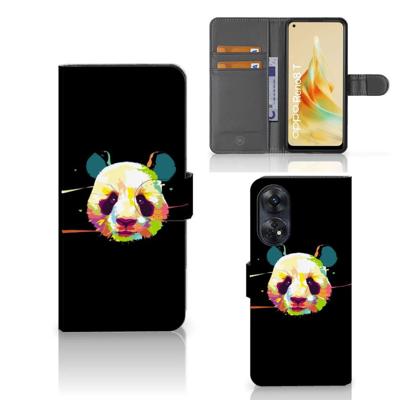 OPPO Reno8 T 4G Leuk Hoesje Panda Color OPPO Reno8 T 4G Leuk Hoesje Panda Color
