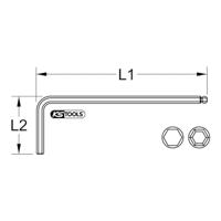 KS Tools 151.2406 Haakse schroevendraaier T 40 - thumbnail