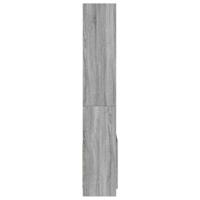 Hoge kast 92x33x180 cm bewerkt hout grijs sonoma eikenkleurig - thumbnail