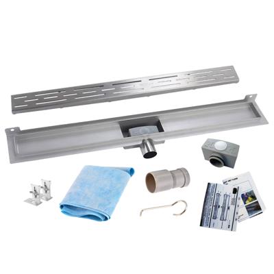 Wiesbaden Douchegoot RVS Met Muurflens 90 cm Wiesbaden Douchegoot RVS Met Muurflens 90 cm