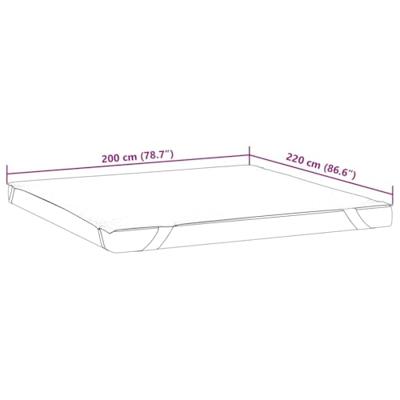 Matrasbeschermer waterdicht 200x220 cm wit