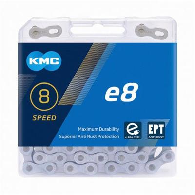KMC ketting 6/7/8 speed e8 ept 122 schakels zilver