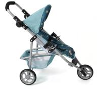 Poppenwagen Jogger Lola - Stars Turquoise - thumbnail