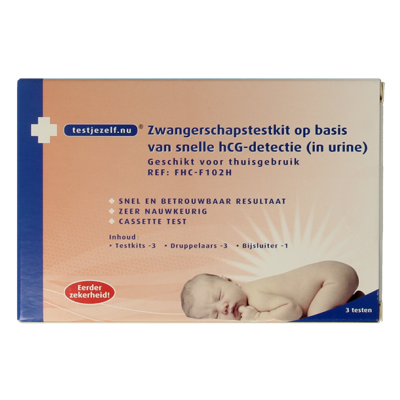 Testjezelf.nu Zwangerschapstest 3st