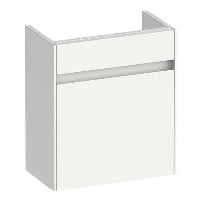 Brauer Inspire Fonteinkast - 40 cm - met 1 Deur Greeploos Linksdraaiend - Hoogglans Wit