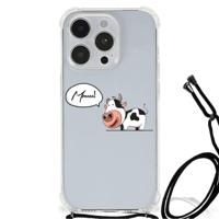 iPhone 14 Pro Stevig | Bumper Hoesje | Cow - thumbnail