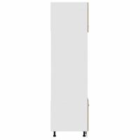 Magnetronkast Lyon 60x57x207 cm bewerkt hout sonoma eikenkleurig - thumbnail