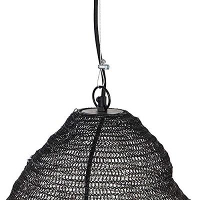 QAZQA Oosterse hanglamp zwart 45 cm - Nidum L
