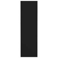 Wandschoenenkasten 4 st 60x18x60 cm bewerkt hout zwart - thumbnail