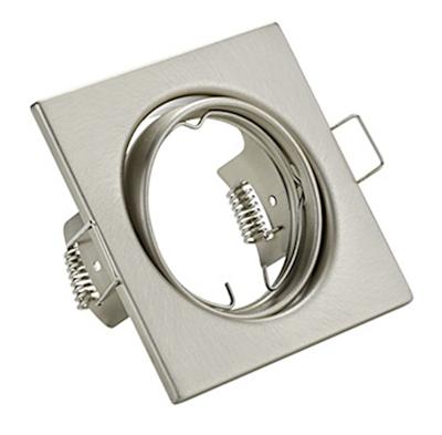 Trio Vierkante inbouwspotJura 8cm metaalgrijs - 650000107