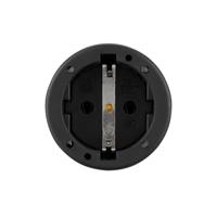 REV 0512151777 Koppeling met randaarde Rubber 250 V Zwart IP20 - thumbnail