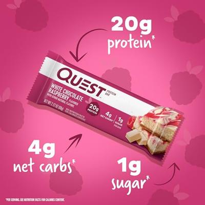 Quest Bar White Chocolate Raspberry (12 x 60 g) - thumbnail