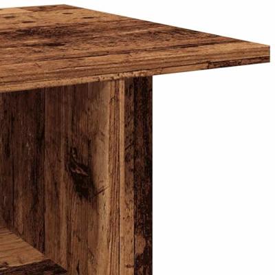 Tv-meubel met wieltjes 80x40x45 cm bewerkt hout oud houtkleurig