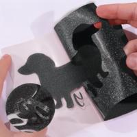 LOKLiK • flexfolie glitter zwart 30,5x90cm - thumbnail