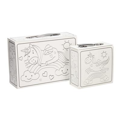 Wins Holland Kleur je eigen eenhoornkoffertjes , set van 2