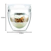 Set van 2 bekers - BODUM - Pavina To Go - Dubbelwandig plastic - Luchtdicht deksel - 20 cl - Transparant - thumbnail